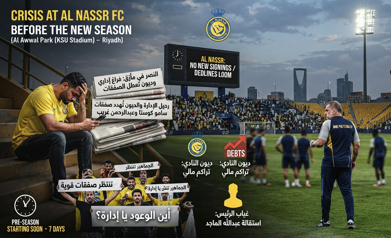 Al Nassr Facing a Difficult Summer as Administrative Vacuum and Debt Issues Halt Transfer Moves